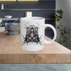 BW12 Black and White 11oz Ceramic printed mug funny cup gift tea coffee costa