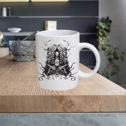BW12 Black and White 11oz Ceramic printed mug funny cup gift tea coffee costa