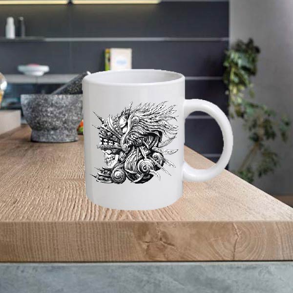 Black and White 11oz Ceramic printed mug funny cup gift tea coffee costa BW01