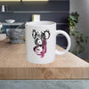 BW15 Black and White 11oz Ceramic printed mug funny cup gift tea coffee costa