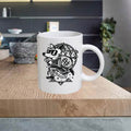 BW19 Black and White 11oz Ceramic printed mug funny cup gift tea coffee costa