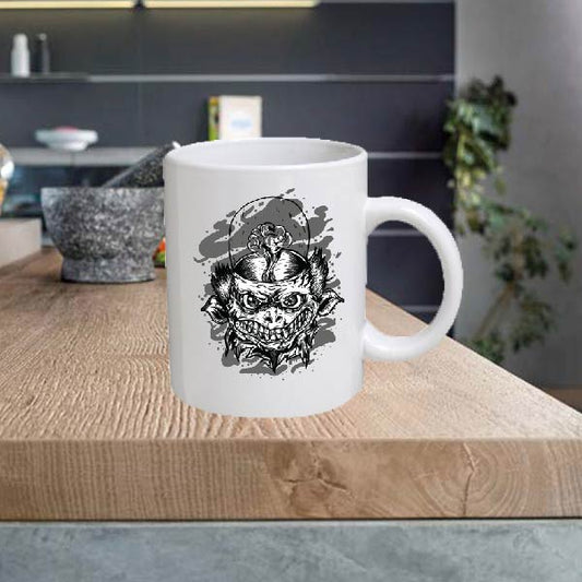 BW22 Black and White 11oz Ceramic printed mug funny cup gift tea coffee costa