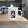 BW23 Black and White 11oz Ceramic printed mug funny cup gift tea coffee costa