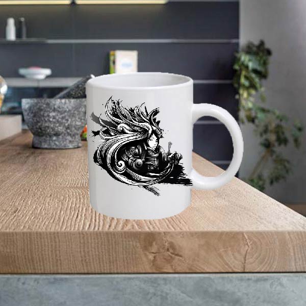 Black and White 11oz Ceramic printed mug funny cup gift tea coffee costa BW01