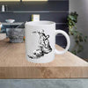 BW07 Black and White 11oz Ceramic printed mug funny cup gift tea coffee costa
