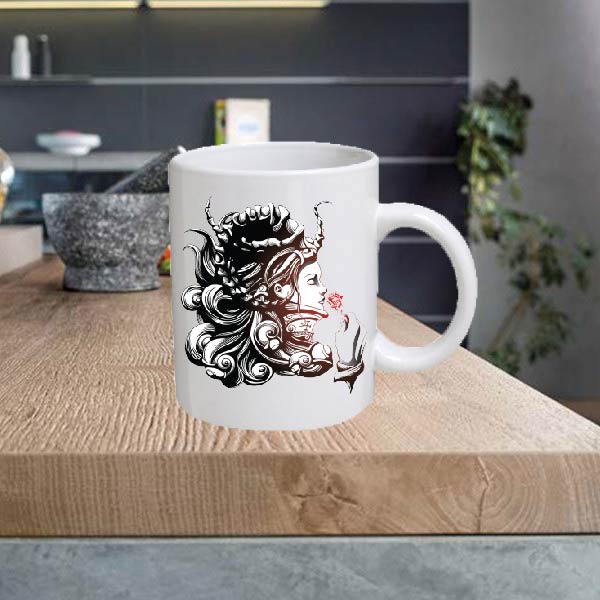 Black and White 11oz Ceramic printed mug funny cup gift tea coffee costa BW01