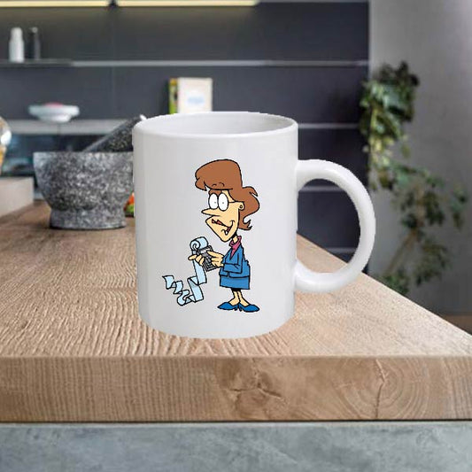 CARPRO01 Cartoon Pro 11oz Ceramic printed mug funny cup gift tea coffee costa