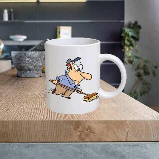 CARPRO17 Cartoon Pro 11oz Ceramic printed mug funny cup gift tea coffee costa