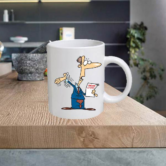 CARPRO18 Cartoon Pro 11oz Ceramic printed mug funny cup gift tea coffee costa