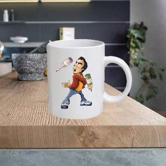CARPRO04 Cartoon Pro 11oz Ceramic printed mug funny cup gift tea coffee costa