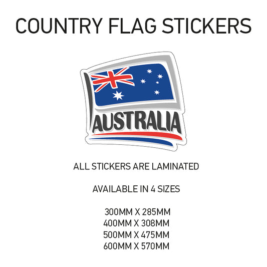CF01 Austrailia Country Flag Sticker 300mm x 285mm