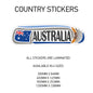CS01 Austrailia Country Sticker 300mm x 84mm