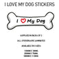 DBS01-10 Funny I Love My Dog Vinyl Sticker x2 Car Van Decal Pet Animal Lover Various Designs Available
