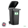 BIN03 Wheelie Bin x4 Custom Number and Street Name Stickers 170mm x 120m