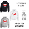 HD05 Canada Heart Unisex Cotton Hoodie 8 sizes 3 Colours Available Latex printed