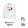 HD05 Canada Heart Unisex Cotton Hoodie 8 sizes 3 Colours Available Latex printed