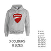 HD06 Ducati Unisex Cotton Hoodie 8 sizes 3 Colours Available Latex printed