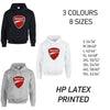 HD06 Ducati Unisex Cotton Hoodie 8 sizes 3 Colours Available Latex printed