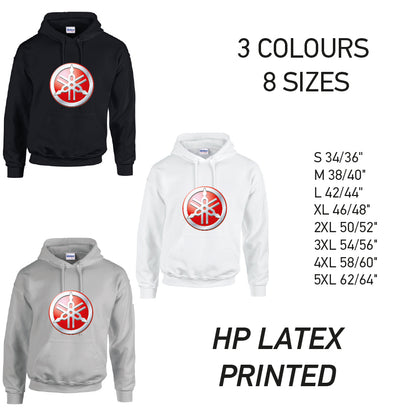 HD12 Yamaha  Unisex Cotton Hoodie 8 sizes 3 Colours Available Latex printed