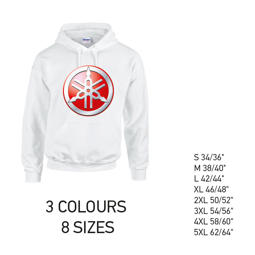 HD12 Yamaha  Unisex Cotton Hoodie 8 sizes 3 Colours Available Latex printed