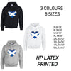 HD13 Scotland Heart Football  Unisex Cotton Hoodie 8 sizes 3 Colours Available Latex printed