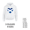 HD13 Scotland Heart Football  Unisex Cotton Hoodie 8 sizes 3 Colours Available Latex printed