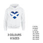 HD13 Scotland Heart Football  Unisex Cotton Hoodie 8 sizes 3 Colours Available Latex printed