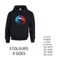 HD15 Blue and Red Lips Unisex Cotton Hoodie 8 sizes 3 Colours Available Latex printed