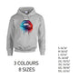 HD15 Blue and Red Lips Unisex Cotton Hoodie 8 sizes 3 Colours Available Latex printed