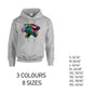 HD17 Leopard Animal Unisex Cotton Hoodie 8 sizes 3 Colours Available Latex printed