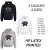 HD17 Leopard Animal Unisex Cotton Hoodie 8 sizes 3 Colours Available Latex printed