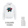 HD17 Leopard Animal Unisex Cotton Hoodie 8 sizes 3 Colours Available Latex printed