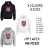 HD19 Tiger Animal Unisex Cotton Hoodie 8 sizes 3 Colours Available Latex printed