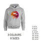 HD20 orange and Pink Lips  Unisex Cotton Hoodie 8 sizes 3 Colours Available Latex printed