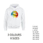 HD21 Rainbow Lips Unisex Cotton Hoodie 8 sizes 3 Colours Available Latex printed