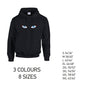 HD30 Blue Eyes Unisex Cotton Hoodie 8 sizes 3 Colours Available Latex printed
