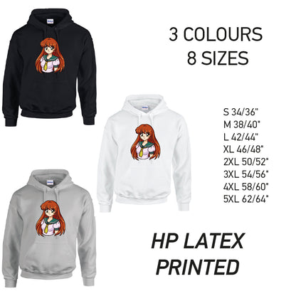 HD34 Anime Manga Unisex Cotton Hoodie 8 sizes 3 Colours Available Latex printed