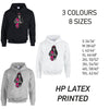 HD37 Pink Skater Girl Unisex Cotton Hoodie 8 sizes 3 Colours Available Latex printed