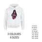 HD37 Pink Skater Girl Unisex Cotton Hoodie 8 sizes 3 Colours Available Latex printed