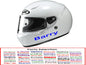 CUSTOM 2 x Personalised motorbike name helmet sticker graphic decal