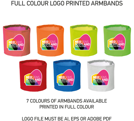 Yoko Print Me Arm Band Waterproof Fabric Hi Vis Decoration Full Colour Printed
