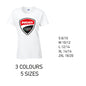 LT07 Ducati Corse Ladies Cotton T-Shirt 5 sizes 3 Colours Available Latex printed