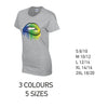 LT14 Blue and Green Lips Ladies Cotton T-Shirt 5 sizes 3 Colours Available Latex printed