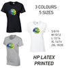 LT14 Blue and Green Lips Ladies Cotton T-Shirt 5 sizes 3 Colours Available Latex printed