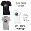 LT15 Blue and Red Lips Ladies Cotton T-Shirt 5 sizes 3 Colours Available Latex printed
