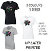LT17 Leopard Animal Ladies Cotton T-Shirt 5 sizes 3 Colours Available Latex printed