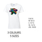 LT17 Leopard Animal Ladies Cotton T-Shirt 5 sizes 3 Colours Available Latex printed