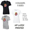 LT18 Lion Animal Ladies Cotton T-Shirt 5 sizes 3 Colours Available Latex printed