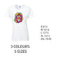 LT18 Lion Animal Ladies Cotton T-Shirt 5 sizes 3 Colours Available Latex printed