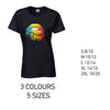 LT21 Rainbow Lips Ladies Cotton T-Shirt 5 sizes 3 Colours Available Latex printed